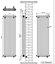 Right Radiators 1500x472 mm Vertical Traditional 3 Column Cast Iron Style Radiator Black