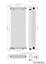 Right Radiators 1500x560 mm Vertical Traditional 4 Column Cast Iron Style Radiator White