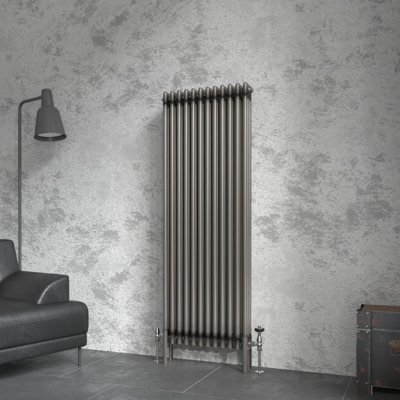 Right Radiators 1500x562 mm Vertical Traditional 3 Column Cast Iron ...