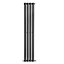Right Radiators 1600x236mm Vertical Single Oval Column Designer Radiator Anthracite