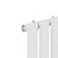 Right Radiators 1600x236mm Vertical Single Oval Column Designer Radiator White
