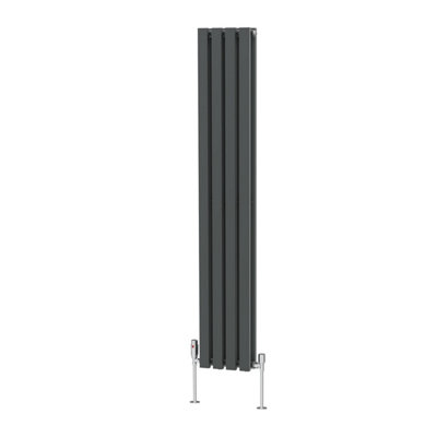 Right Radiators 1600x270 mm Vertical Double D Shape Flat Panel Designer Radiator Anthracite