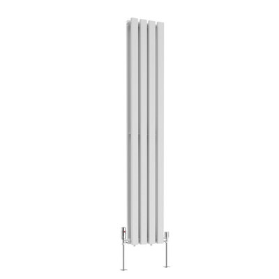 Right Radiators 1600x270 mm Vertical Double D Shape Flat Panel Designer Radiator White