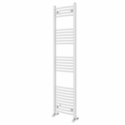 Right Radiators 1600x400 mm Curved Heated Towel Rail Radiator Bathroom Ladder Warmer White