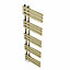 Right Radiators 1600x450 mm Designer D Shape Heated Towel Rail Radiator Bathroom Ladder Warmer Brushed Brass