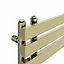 Right Radiators 1600x450 mm Designer D Shape Heated Towel Rail Radiator Bathroom Ladder Warmer Brushed Brass