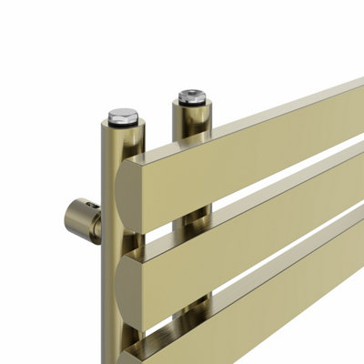 Right Radiators 1600x450 mm Designer D Shape Heated Towel Rail Radiator ...