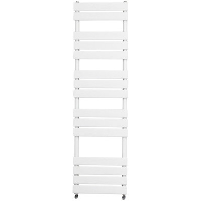 Right Radiators 1600x450 mm Flat Panel Heated Towel Rail Radiator Bathroom Ladder Warmer White