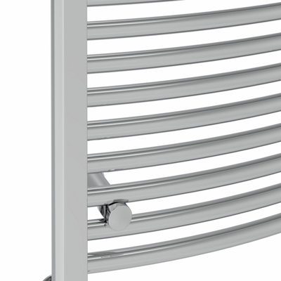 Right Radiators 1600x500 mm Curved Heated Towel Rail Radiator Bathroom Ladder Warmer Chrome