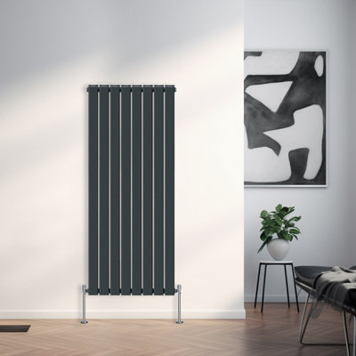 Right Radiators 1600x544 mm Vertical Double Flat Panel Designer Radiator Anthracite