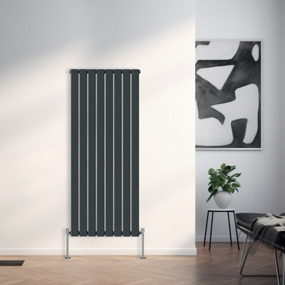 Right Radiators 1600x544 mm Vertical Single Flat Panel Designer Radiator Anthracite Price Comparisons | Compare The Build