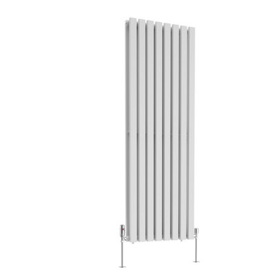 Right Radiators 1600x550 mm Vertical Double D Shape Flat Panel Designer Radiator White