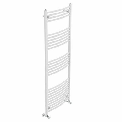 Right Radiators 1600x600 mm Curved Heated Towel Rail Radiator Bathroom Ladder Warmer White