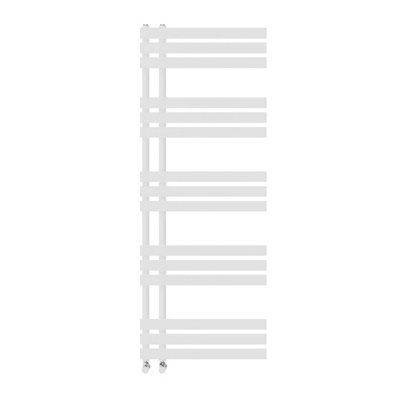 Right Radiators 1600x600 mm Designer D Shape Heated Towel Rail Radiator Bathroom Ladder Warmer White