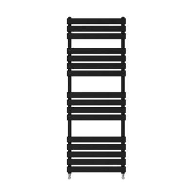 Right Radiators 1600x600 mm Designer Flat Panel Heated Towel Rail Radiator Bathroom Warmer Heating Black