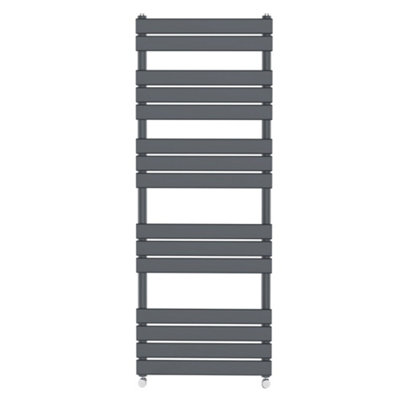 Right Radiators 1600x600 mm Flat Panel Heated Towel Rail Radiator Bathroom Ladder Warmer Anthracite