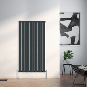 Right Radiators 1600x680 mm Vertical Single Flat Panel Designer Radiator Central Heating Rads Anthracite