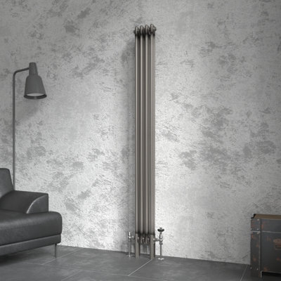 Right Radiators 1800x200 mm Vertical Traditional 2 Column Cast Iron ...