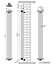 Right Radiators 1800x200 mm Vertical Traditional 2 Column Cast Iron Style Radiator White