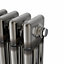 Right Radiators 1800x202 mm Vertical Traditional 3 Column Cast Iron Style Radiator Raw Metal