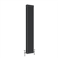 Right Radiators 1800x292 mm Vertical Traditional 3 Column Cast Iron Style Radiator Anthracite