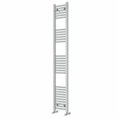 Right Radiators 1800x300 mm Curved Heated Towel Rail Radiator Bathroom Ladder Warmer Chrome