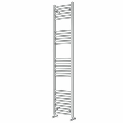 Right Radiators 1800x400 mm Curved Heated Towel Rail Radiator Bathroom Ladder Warmer Chrome