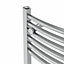 Right Radiators 1800x400 mm Curved Heated Towel Rail Radiator Bathroom Ladder Warmer Chrome