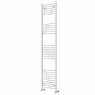 Right Radiators 1800x400 mm Curved Heated Towel Rail Radiator Bathroom Ladder Warmer White