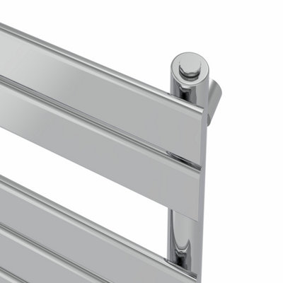 Right Radiators 1800x450 mm Flat Panel Heated Towel Rail Radiator Bathroom Ladder Warmer Chrome