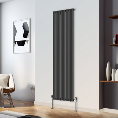Right Radiators 1800x472mm Vertical Single Oval Column Designer ...