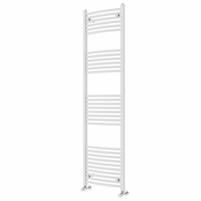 Right Radiators 1800x500 mm Curved Heated Towel Rail Radiator Bathroom Ladder Warmer White