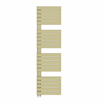 Right Radiators 1800x500 mm Designer Flat Panel Heated Towel Rail Radiator Bathroom Ladder Warmer Brushed Brass