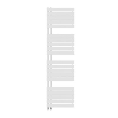 Right Radiators 1800x500 mm Designer Flat Panel Heated Towel Rail Radiator Bathroom Ladder Warmer White