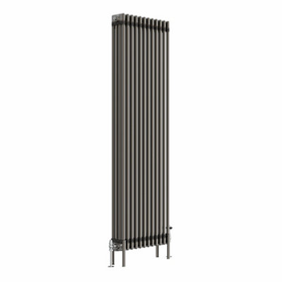 Right Radiators 1800x560 mm Vertical Traditional 4 Column Cast Iron Style Radiator Raw Metal