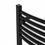 Right Radiators 1800x600 mm Curved Heated Towel Rail Radiator Bathroom Ladder Warmer Black