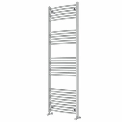 Right Radiators 1800x600 mm Curved Heated Towel Rail Radiator Bathroom Ladder Warmer Chrome