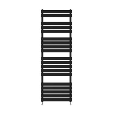 Right Radiators 1800x600 mm Designer Flat Panel Heated Towel Rail Radiator Bathroom Warmer Heating Black