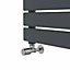Right Radiators 1800x600 mm Flat Panel Heated Towel Rail Radiator Bathroom Ladder Warmer Anthracite