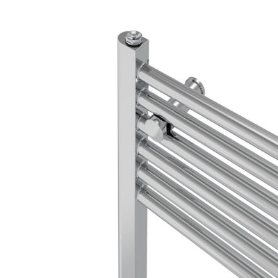 Right Radiators 1800x600 mm Straight Heated Towel Rail Radiator Bathroom Ladder Warmer Chrome