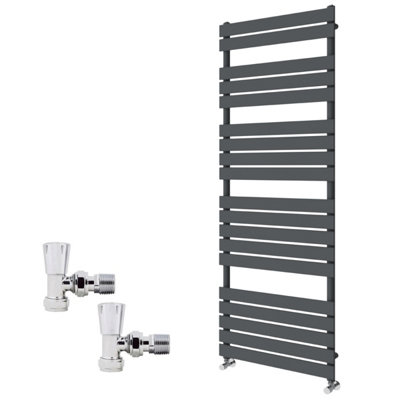 Right Radiators 1800x600mm Anthracite Flat Panel Heated Towel Rail ...