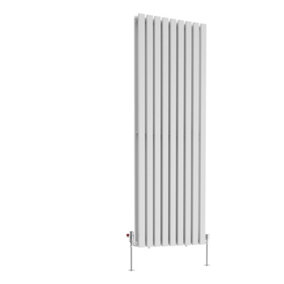 Right Radiators 1800x620 mm Vertical Double D Shape Flat Panel Designer Radiator White