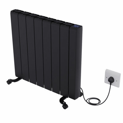 Right Radiators 2000W Electric Ceramic Portable Radiator Wall Mounted Smart WIFI Control Heater Black