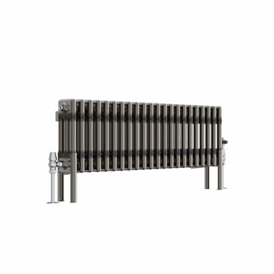 Right Radiators 300x1012 mm Horizontal Traditional 3 Column Cast Iron ...
