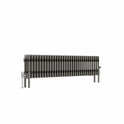 Right Radiators 300x1462 mm Horizontal Traditional 3 Column Cast Iron ...