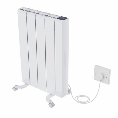 Right Radiators 4FIN 1000W Ceramic Electric Radiator Wall Mounted Portable Heater Smart WIFI Timer