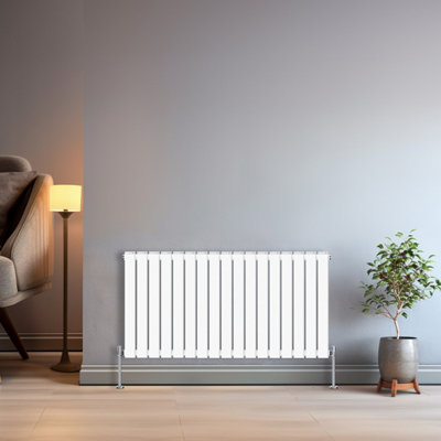 Right Radiators 600x1156 mm Horizontal Double Flat Panel Designer Radiator White