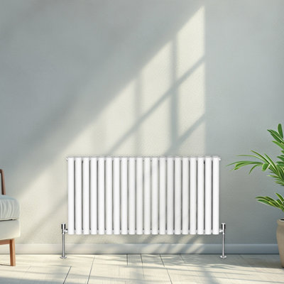 Right Radiators 600x1180mm Horizontal Double Oval Column Designer ...