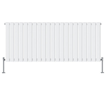 Right Radiators 600x1428 mm Horizontal Single Flat Panel Designer Radiator White