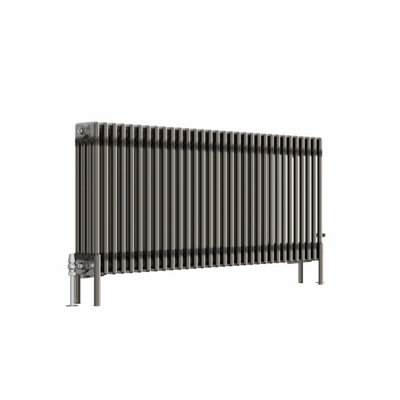 Right Radiators 600x1460 mm Horizontal Traditional 4 Column Cast Iron Style Radiator Raw Metal